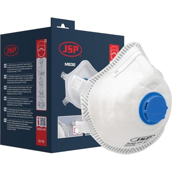 JSP M632 FFP3 Atemschutzmaske mit Ventil, 10er-Pack